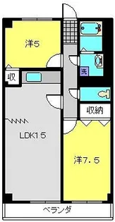 アパートメントカヤ田園調布【2階】の間取り