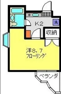 フラワーガーデン【203号室】の間取り