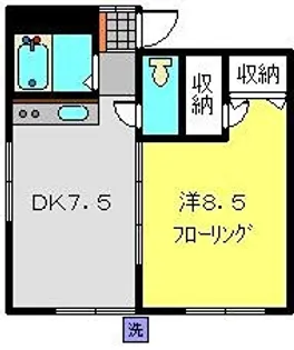 ハイツ前田【1階】の間取り