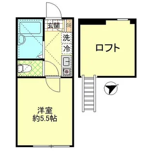 ベルフラッツ元住吉(ベルフラッツモトスミヨシ)【1階】の間取り