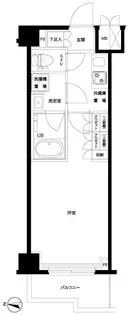 ルーブル武蔵小杉六番館【1階】の間取り