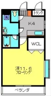 グラーツ橘【201号室】の間取り