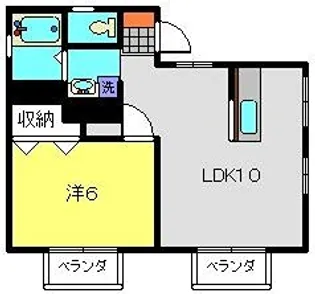 エクセレンス朝霧【1階】の間取り