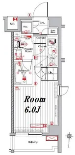 メイクスデザイン武蔵小杉アジールコート【5階】の間取り