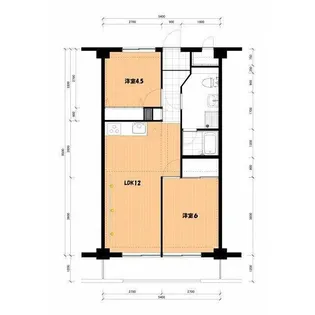 ハピネス飯田6号館【0205号室】の間取り