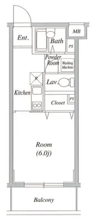 グレイスコート武蔵小杉【2階】の間取り