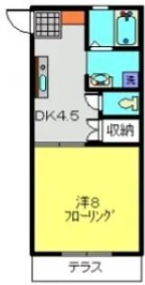 ハイツユタカII【105号室】の間取り