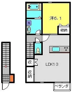 グランシャリオ【2階】の間取り