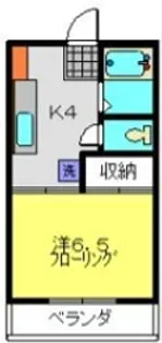 メゾングランデ【102号室】の間取り