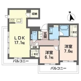 フローラ【3階】の間取り