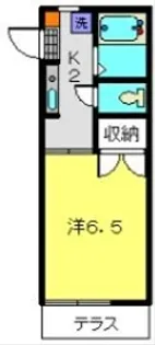 アヴニールU【101号室】の間取り