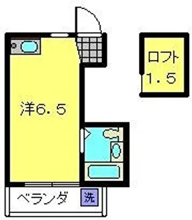 ベルポアン新丸子【202号室】の間取り