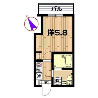 MS日吉ハイム【1階】の間取り