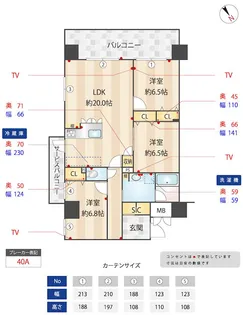 ニューガイア川崎No.70【4階】の間取り