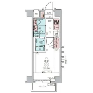 LEXE鷺沼 101【101号室】の間取り