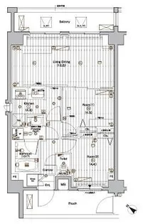 プレミアムキューブ上野毛♯mo【6階】の間取り