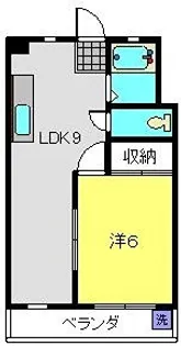 ハイツ兼信【215号室】の間取り