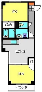 グレイスコート幸II【4階】の間取り