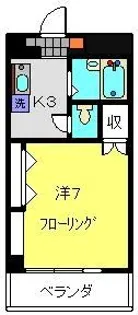 REGINA HALL【201号室】の間取り