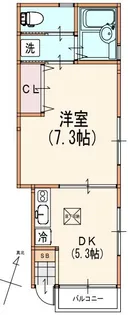 ルーミー川崎【1階】の間取り