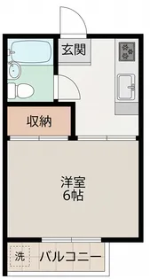 ホワイトコートカヤ【104号室】の間取り
