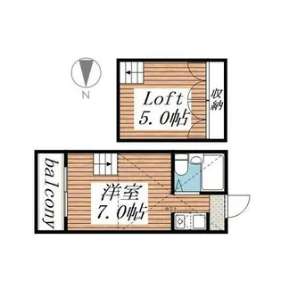 パンシオン元住吉【1階】の間取り