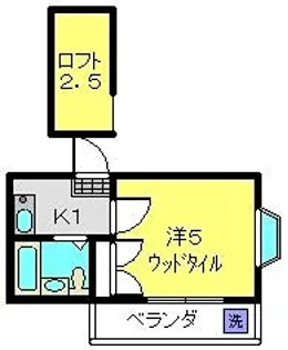 カーサ重松【203号室】の間取り