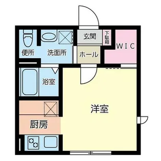 オーロラハイツ小向A棟【201号室】の間取り