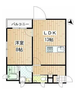 ブロケードグレース【1階】の間取り