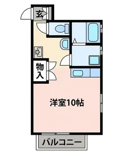 サンハイツフラワームーン【1階】の間取り