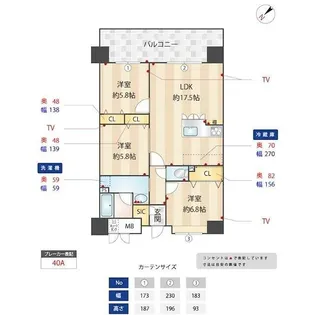 ニューガイア川崎No.70【5階】の間取り
