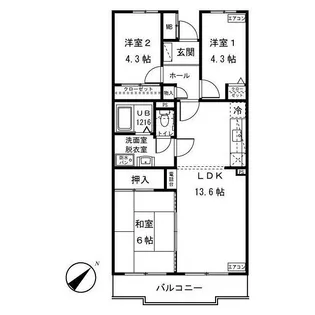 アガット日吉【3階】の間取り