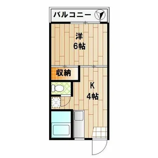 コーポ鈴木B【1階】の間取り