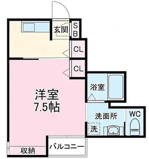 Maison de Asahi【202号室】の間取り