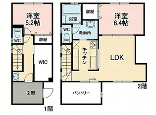 tierra azul【1/2号室】の間取り