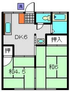つばき荘【1階】の間取り