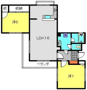 ヴィラージュ日吉【206号室】の間取り