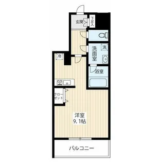 ARCOBALENO MUSASHIKOSUGIII【1階】の間取り