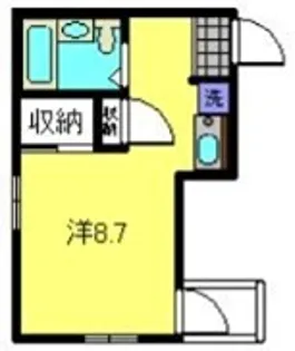 フラッグハイツ【1階】の間取り