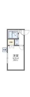 レオパレスドゥマンB館【1階】の間取り