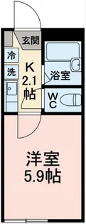 GRACE WOOD溝口【2階】の間取り