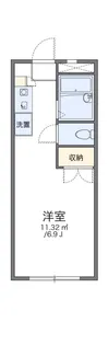レオパレスANNEXEGAWA【3階】の間取り