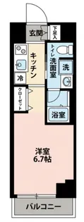 ARCOBALENO MUSASHIKOSUGI【701号室】の間取り