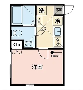 LaVieEstBelle横浜白楽【204号室】の間取り