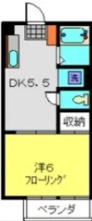 サマックスガーデニアハイツ【1階】の間取り