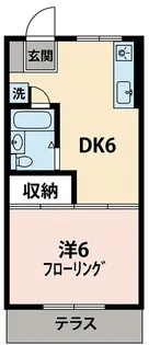 ハニーハイツ松野【2階】の間取り
