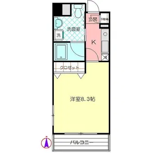 ウイステリア溝の口【7階】の間取り