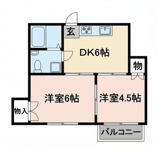 第2加藤ハイツ【2階】の間取り