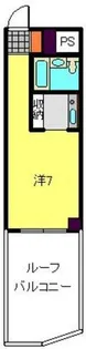 スカイコート横浜日ノ出町【306号室】の間取り