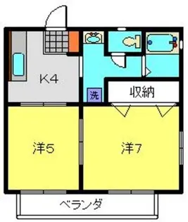 こもれびハイツ【101号室】の間取り